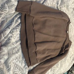 Brown oversized sweatshirt